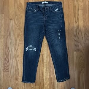 Abercrombie & Fitch Distressed Dark Wash Jeans